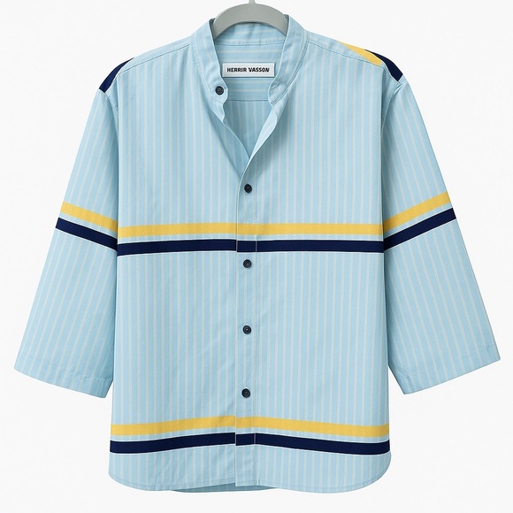 henry vibskov Other - Henrik Vibskov Striped Colorblock Shirt 3/4 Sleeve Avant Garde XS